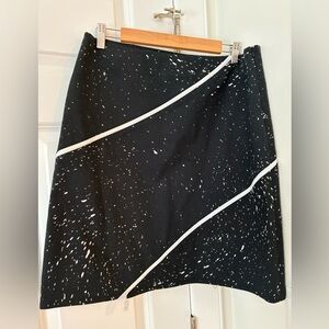 NEW! Worth Asymmetrical Black and White Skirt